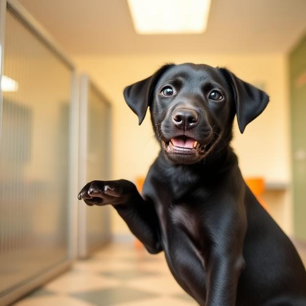 Luna, a Labrador mix dog